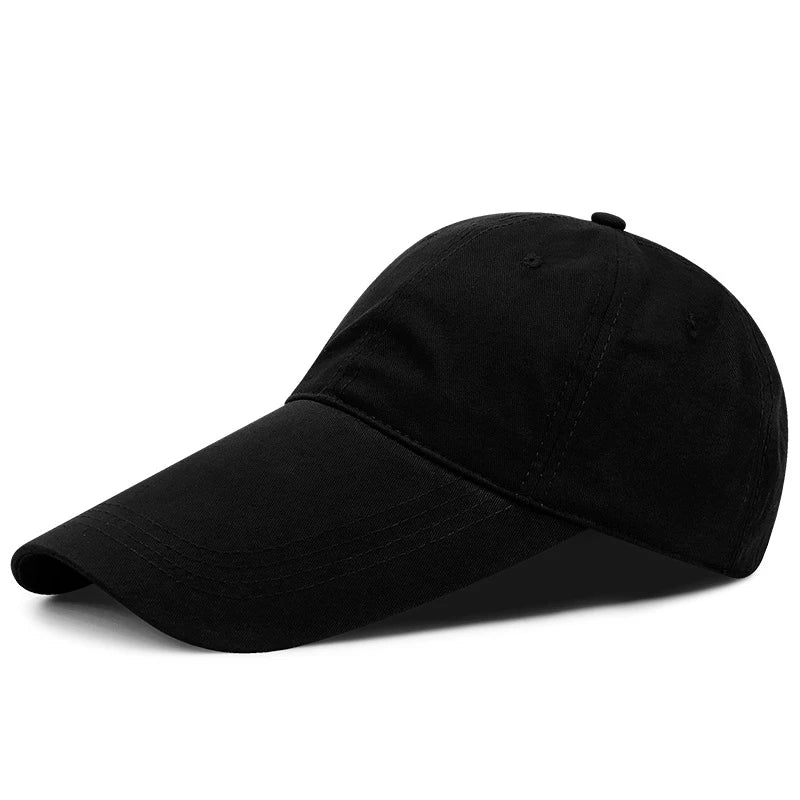 14cm Long Visor Large Head Man Big Size Causal Peaked Hats
