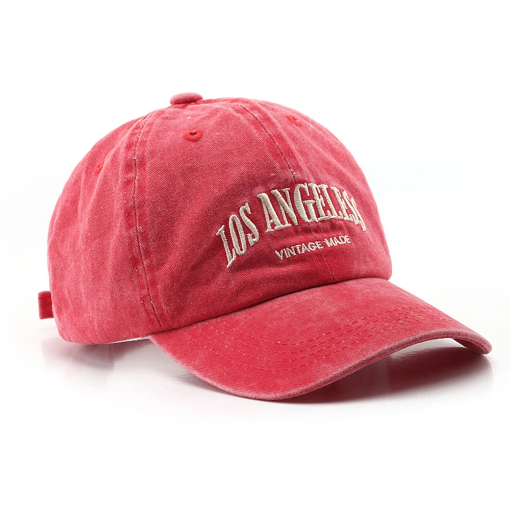 Vintage Letter Green Denim Hats For Men Women