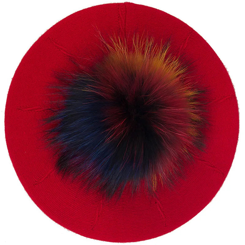 Fashion Elegant Sweet Women Beret Warm Winter Autumn Hat Lovely Ladies Party Hats