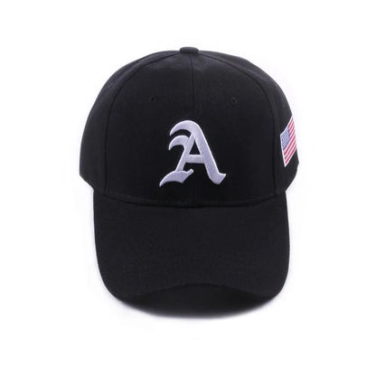 A Letter Embroidery Snapback Baseball USA Flag Caps