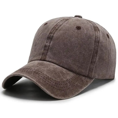 Unisex Cap Plain Color Washed Cotton Baseball Cap Men & Women