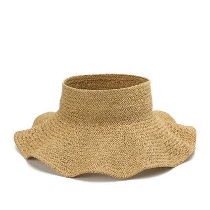 Gaomi Raffaitum Raffia Straw Silk Screen Printed Bucket Hat