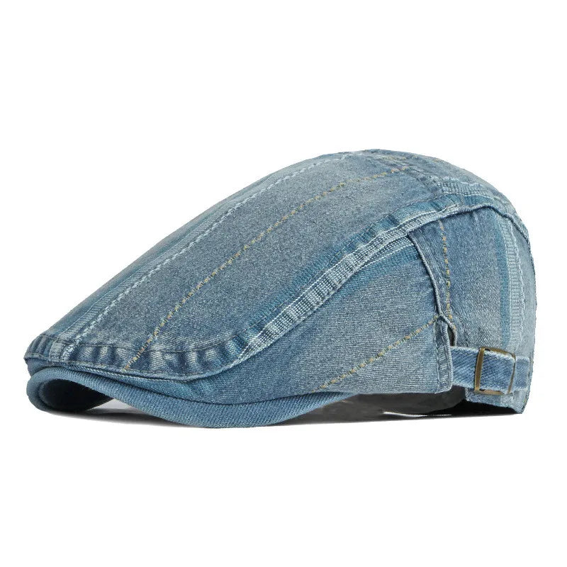 Four Seasons Cotton Solid Color Newsboy Caps