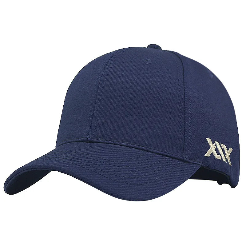 Oversize Baseball Caps Lady Hard Cotton Sun Cap Dad Casual Curved Peak Sport Hat Big Bone Men