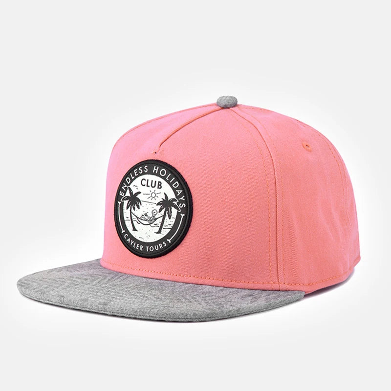 Endless Cap Pink Holiday Beach Coconut Sports Snapback Hat for Men Women Adult