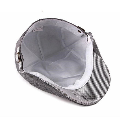 Men's Solid Berets Hat Golf Driving Sun Flat Disablement Fort Gatsby Hat