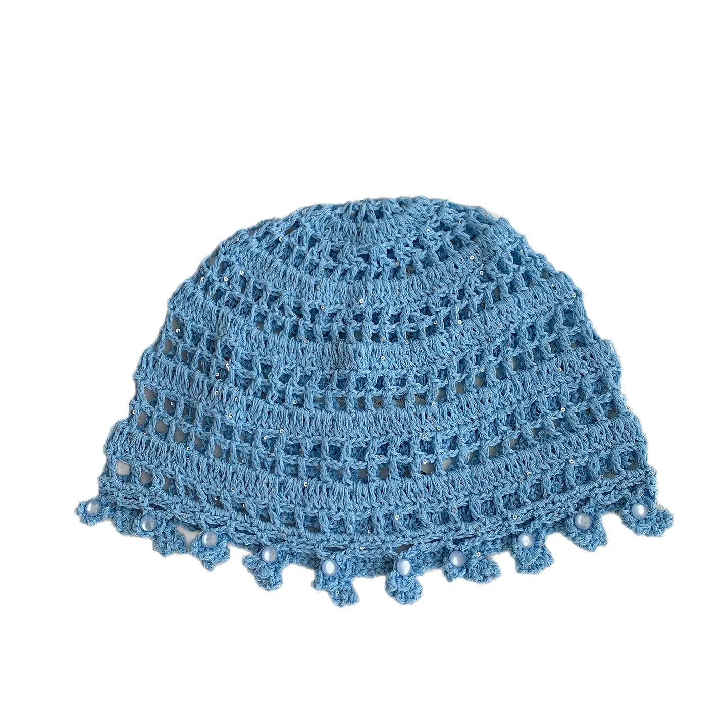 Hollow Bag Head Hat Female Ethnic Style Travel Photo Art Cap