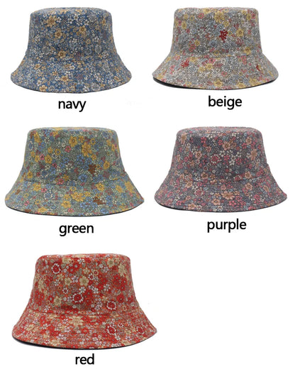 Bucket Hat Summer Panama Women Cotton