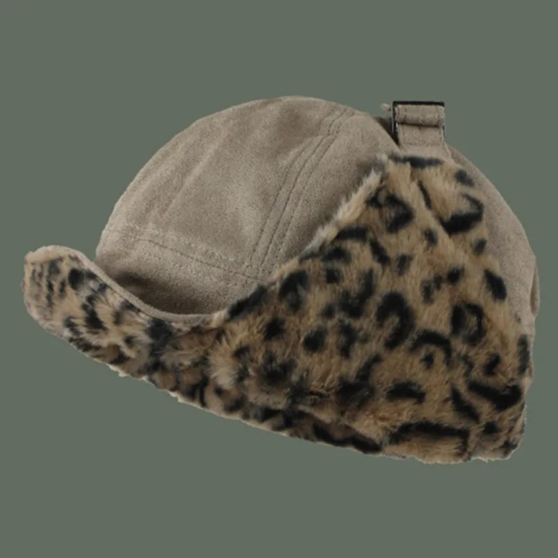Winter Men Women Plus Velvet Warm Bomber Hats