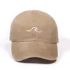 Simple Wave Pattern Embroidered Baseball Cap