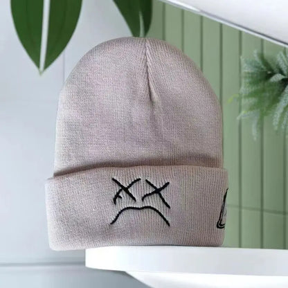 Logo Designed Plain Winter Hat Men Women