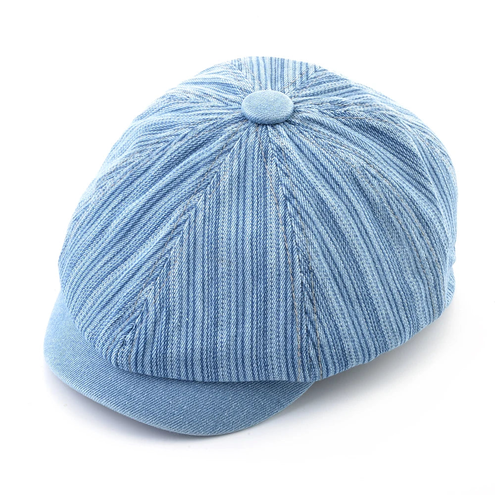 Vintage Striped Berets Men's Autumn