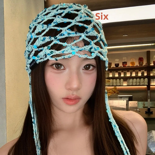 Ethnic Style Tassel Design Baotou Hat Women's Spring Summer