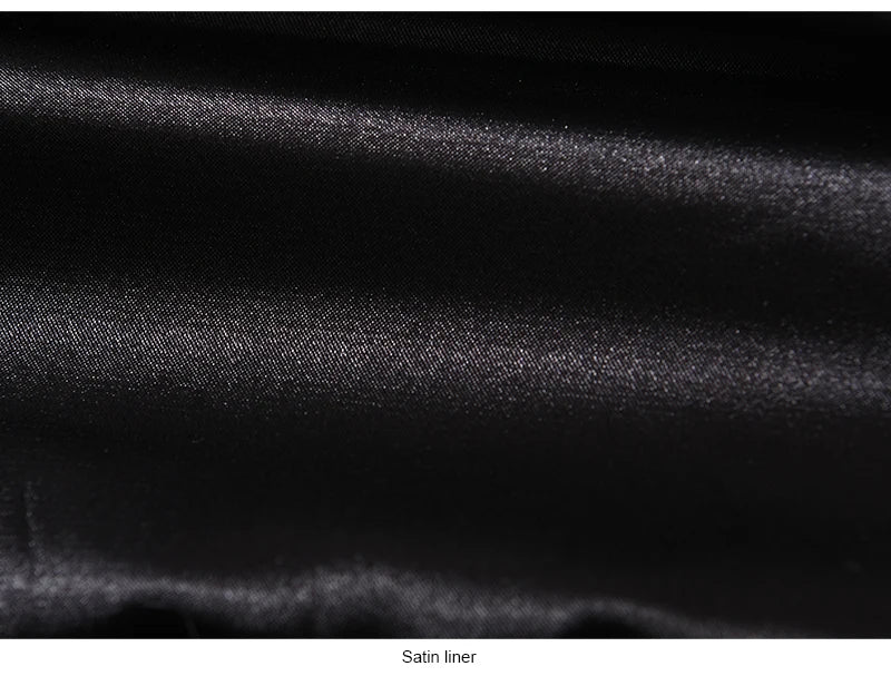 Winter Silk Satin Lined Beanie Hats Women Men Unisex Thick Chunky Cap