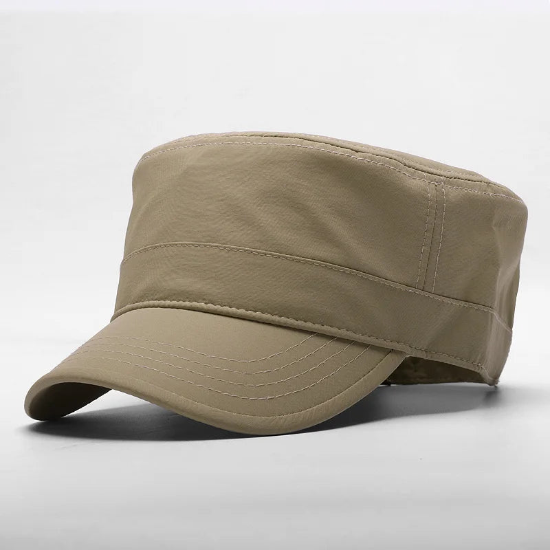 Big Head Man Large Size Pure Cotton Army Flat Cap