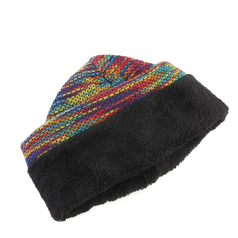 Double Fabric Winter Warm Beanies For Women And Men Unisex