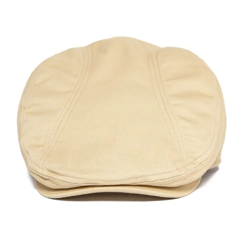 Twill New Flat Cap Men 100% Cotton Ivy Caps Golf Baker Boy Hat