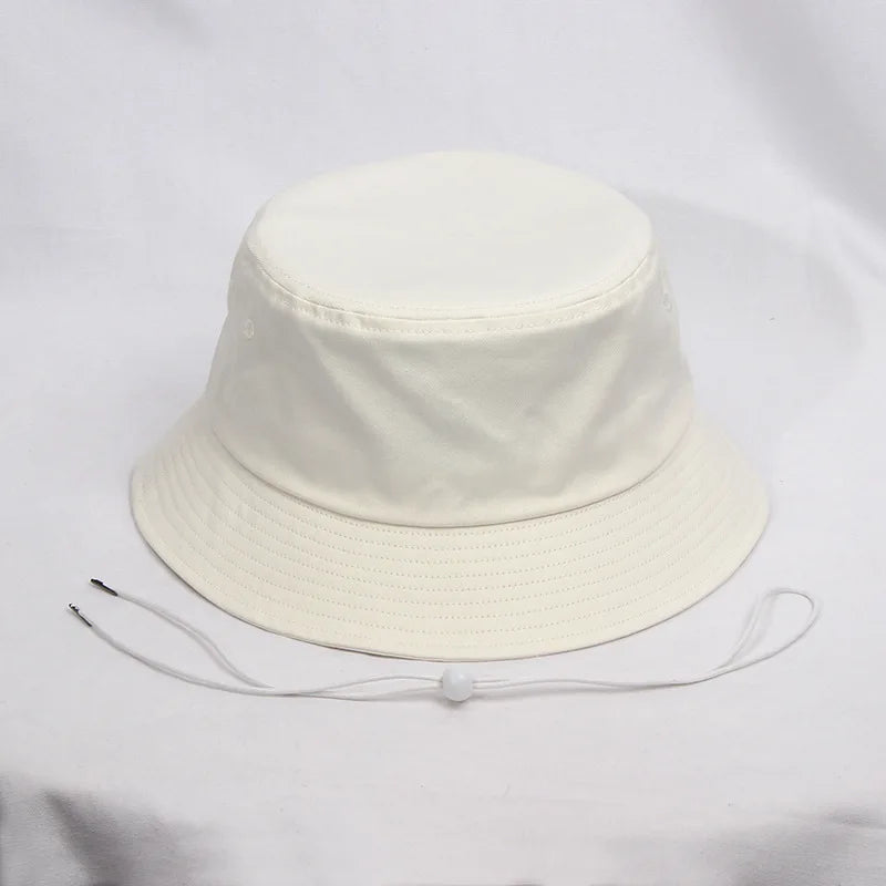 Pure Cotton Panama Hat Male Big Size Fisherman Hat Lady Beach Oversize Sun Cap Men