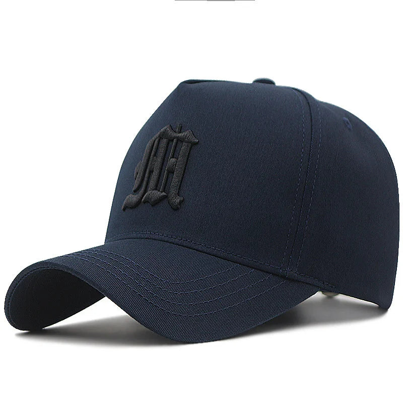 5 Panel Baseball Cap Male Cotton Sun Caps Hiphop Hat Big Size Sport Hats