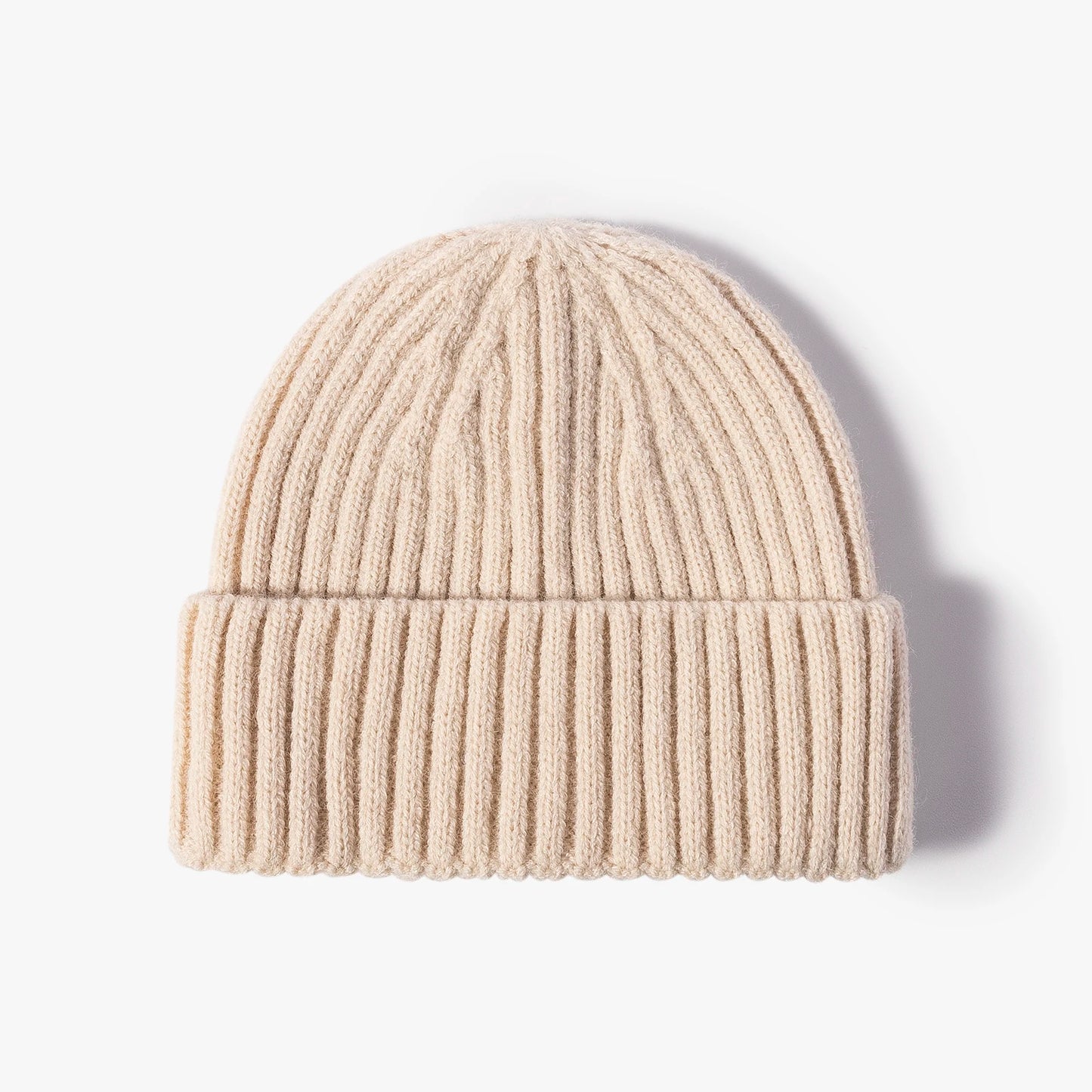Youth Boys Girls Winter Warm Cuffed Plain Skull Knit Hat Cap