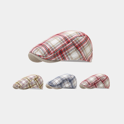 Autumn New Style Plaid - Women's British Artist Hat