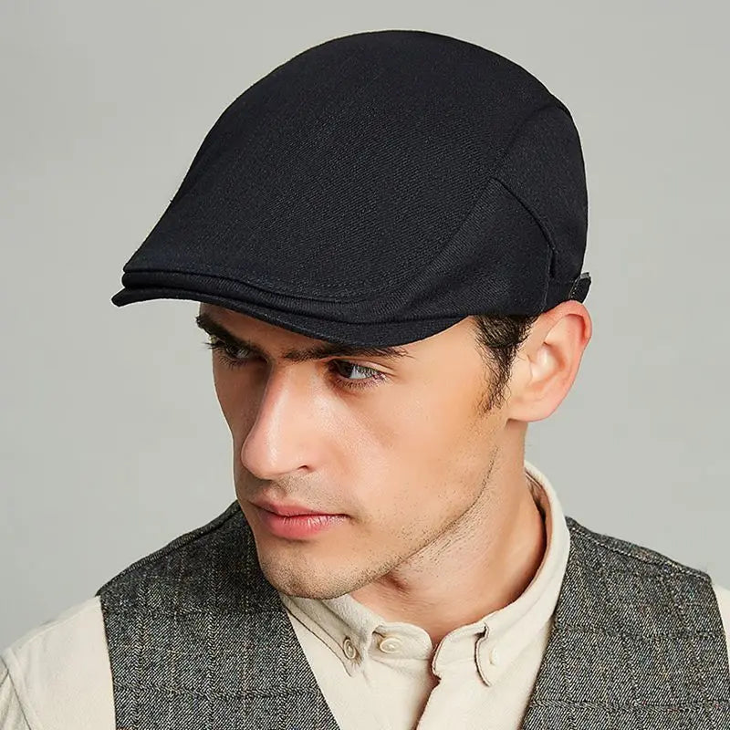 Men's British Ivy Cap Fashion Big Head Men
