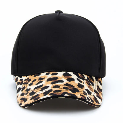 Women Leopard Print Baseball Cap Fashion Hip Hop Caps