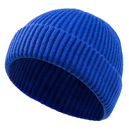 High Quality Thick Warm Male Winter Beanies Adult Casual Short Thread Hip Hop Hat