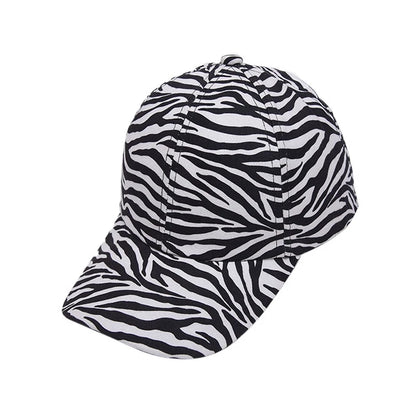 Leopard Zebra Pattern Adjustable Sun Protection Dad Hat