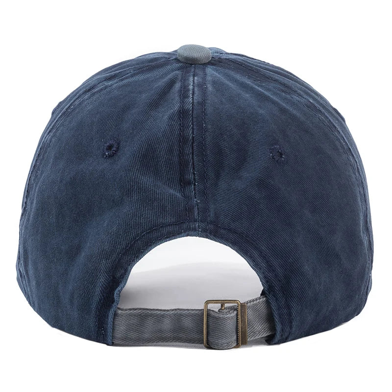 Unisex Cap Two-color Stitching Washed Cotton Baseball Cap Men & Women