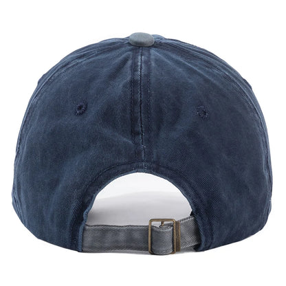 Unisex Cap Two-color Stitching Washed Cotton Baseball Cap Men & Women