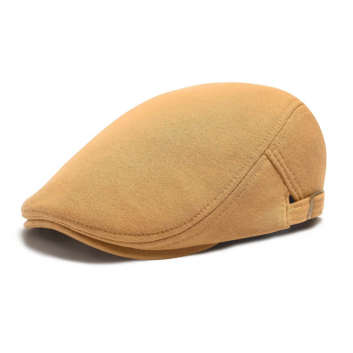 100% Cotton Men Black Flat Ivy Cap