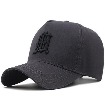 5 Panel Baseball Cap Male Cotton Sun Caps Hiphop Hat Big Size Sport Hats