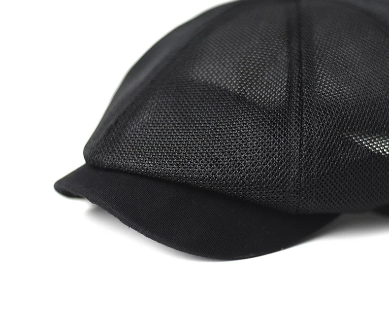 Summer Mesh Newsboy Caps Breathable Casual Outdoor Retro Beret