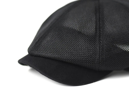 Summer Mesh Newsboy Caps Breathable Casual Outdoor Retro Beret