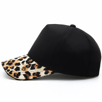 Women Leopard Print Baseball Cap Fashion Hip Hop Caps