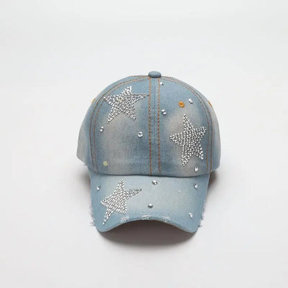 Denim Baseball Cap Women Adjustable