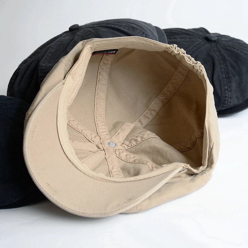 Men Big Head Newsboy Cap Peaky Hat
