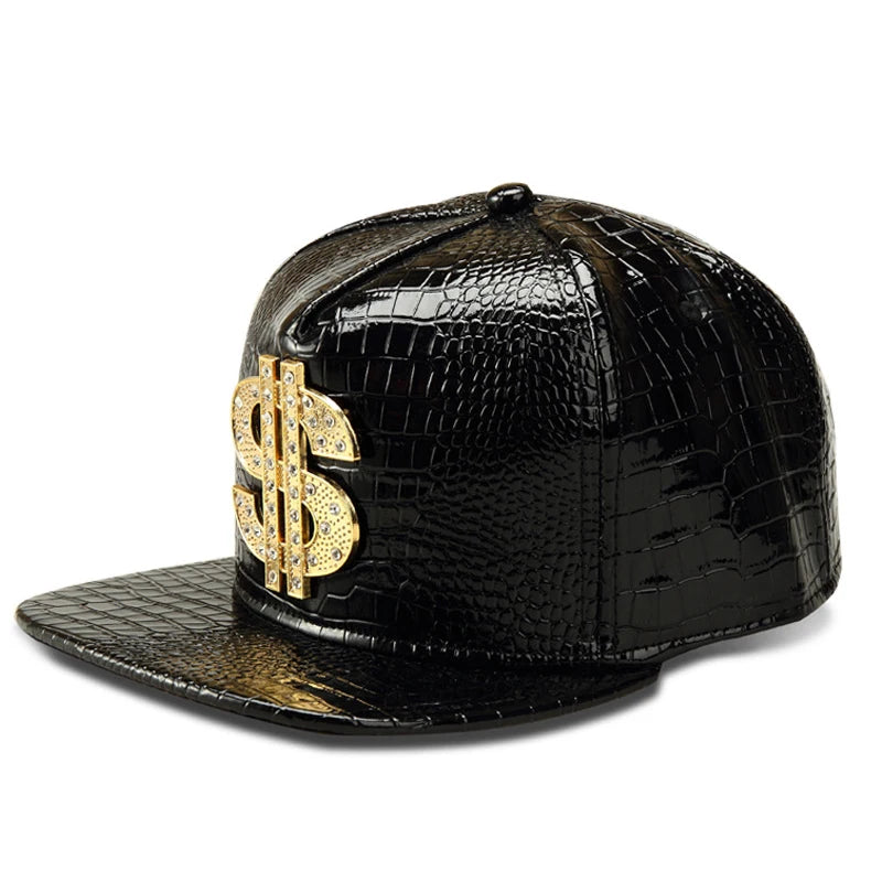 New Style Fashion Snapback Men Flat Brim Golden