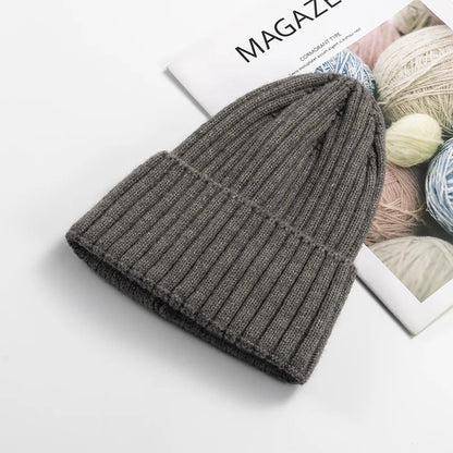 Soft Winter Beanie Knitted Cap Adults