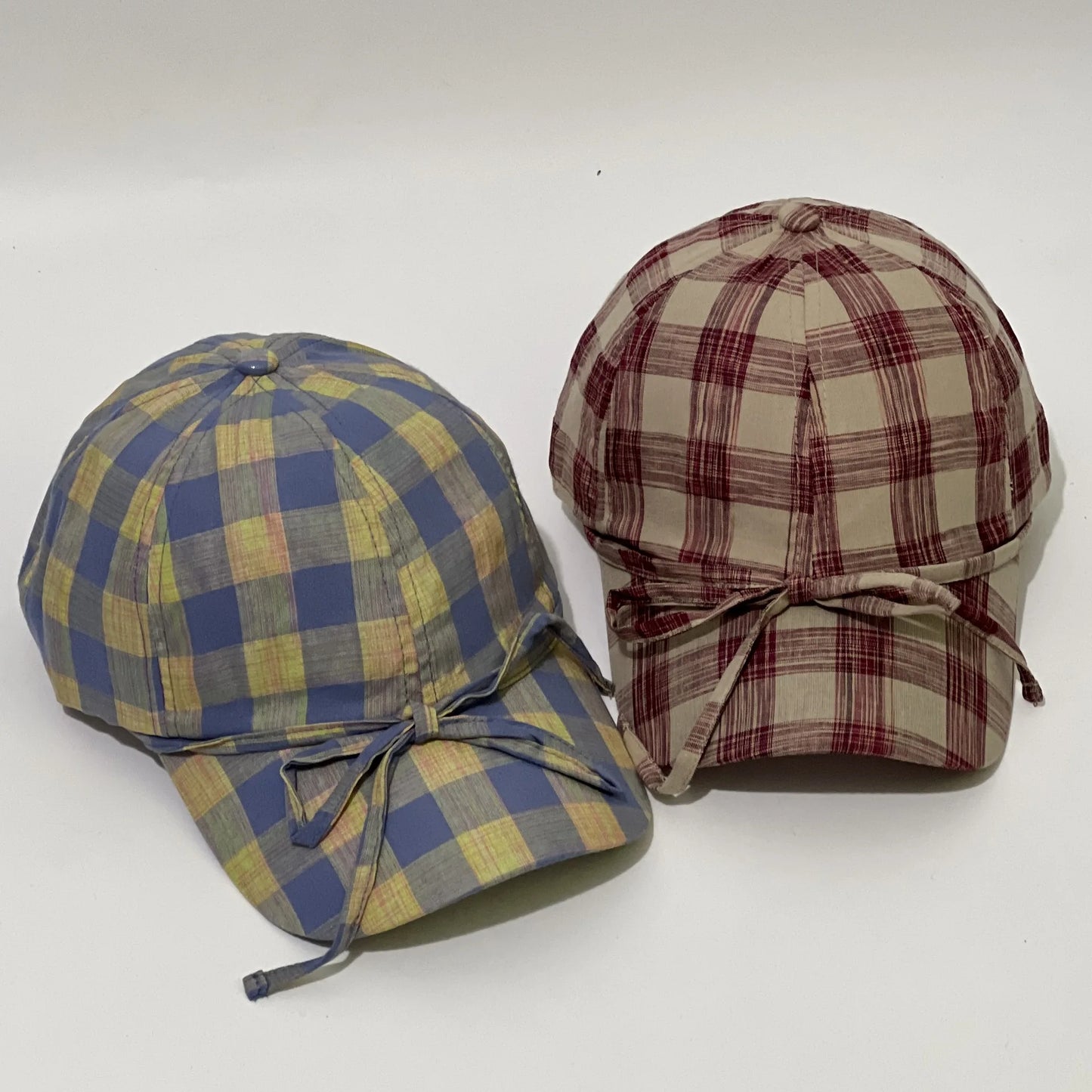 Unique Design Casual Plaid Bowknot Baseball Cap