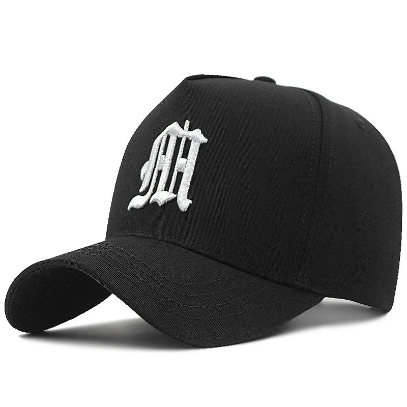 5 Panel Baseball Cap Male Cotton Sun Caps Hiphop Hat Big Size Sport Hats