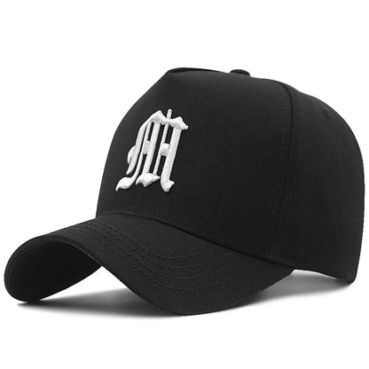 5 Panel Baseball Cap Male Cotton Sun Caps Hiphop Hat Big Size Sport Hats