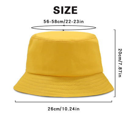 Fashion Letter 23 Print Bucket Hat Unisex Summer Beach Panama Hats