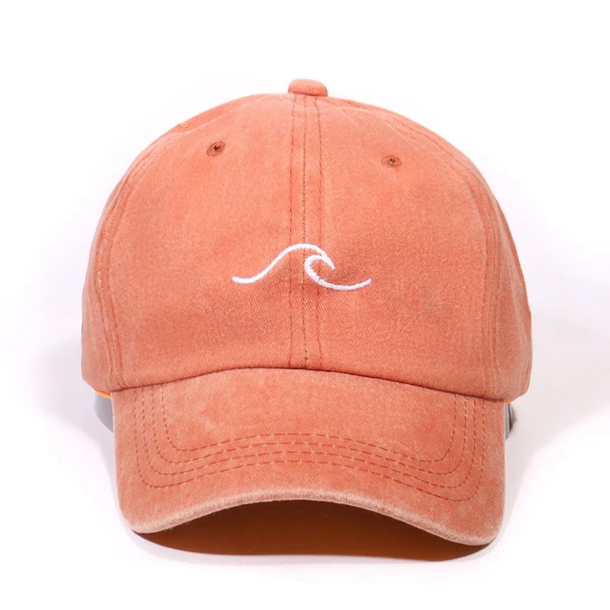 Simple Wave Pattern Embroidered Baseball Cap