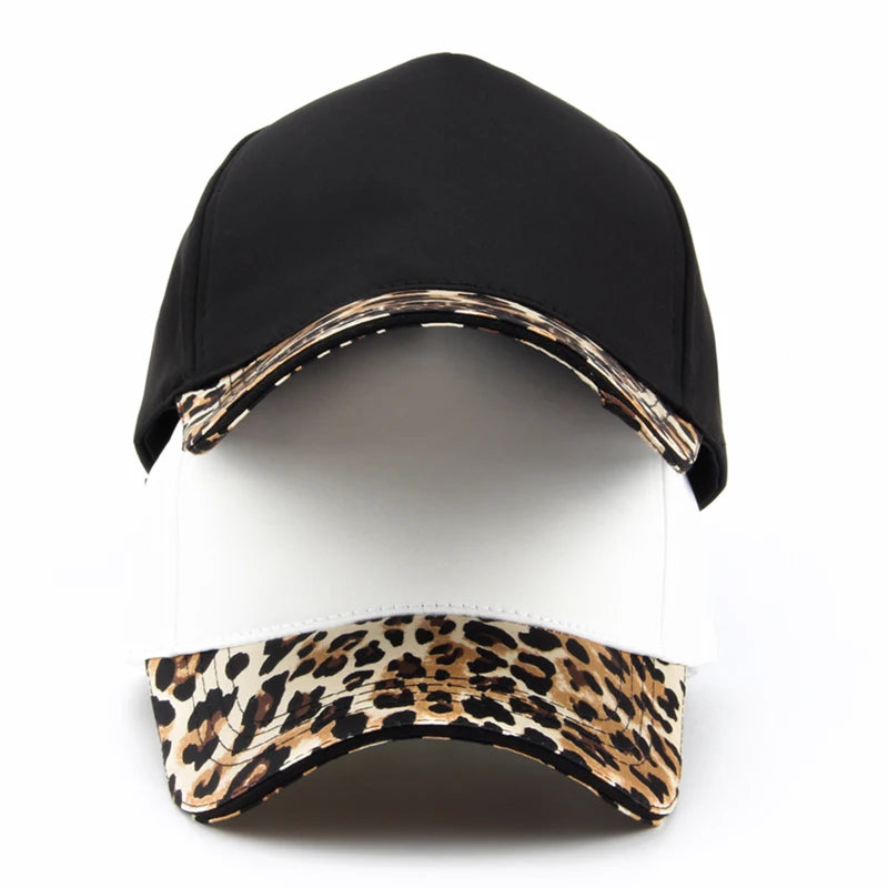 Women Leopard Print Baseball Cap Fashion Hip Hop Caps