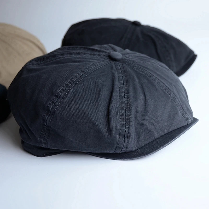 Men Big Head Newsboy Cap Peaky Hat