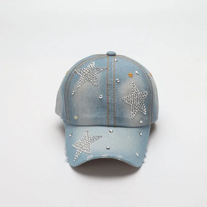 Denim Baseball Cap Women Adjustable