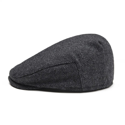 Kids Flat Caps Herringbone Woolen Tweed Small Size Boy Girl Newsboy Caps