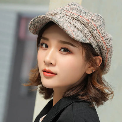 Autumn Winter Newsboy Cap Fashion Hat